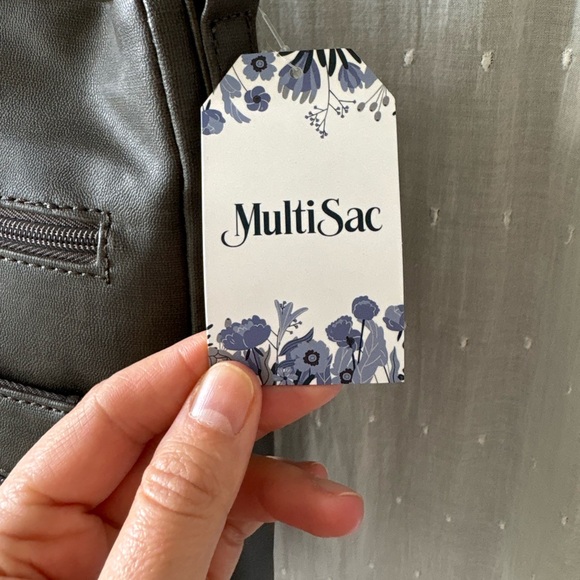 Multisac Gray Women's Crossbody Bag NWT - Picture 5 of 11